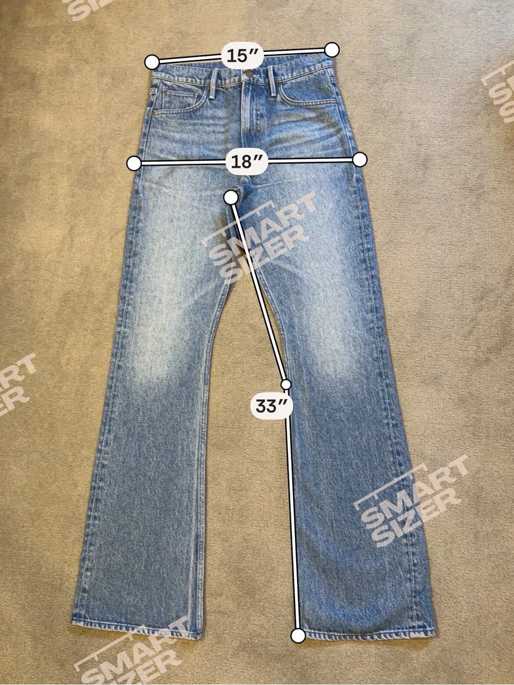 Mother Denim - Snacks! 90s Retro Straight Leg - Light Blue Wash - Slouchy Fit 26 - Picture 6 of 9